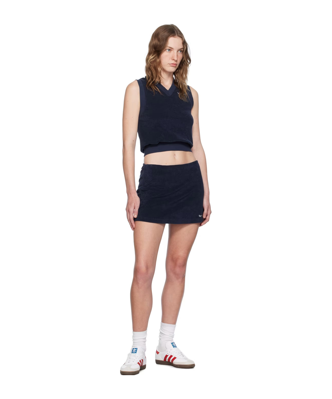 SPORTY AND RICH SERIF LOGO VEST 