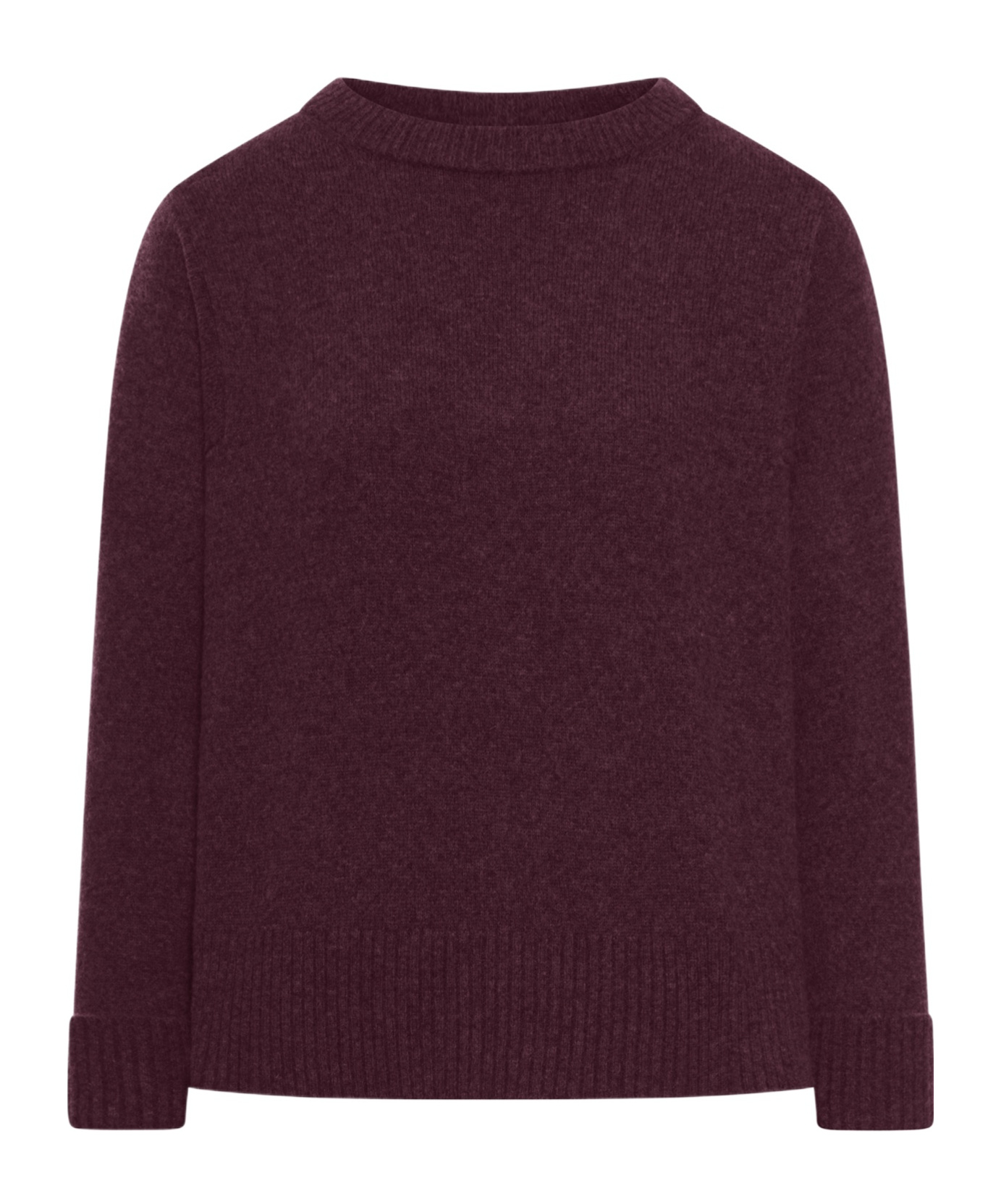 Roberto Collina Crew Neck Long-sleeved Sweater In Purple