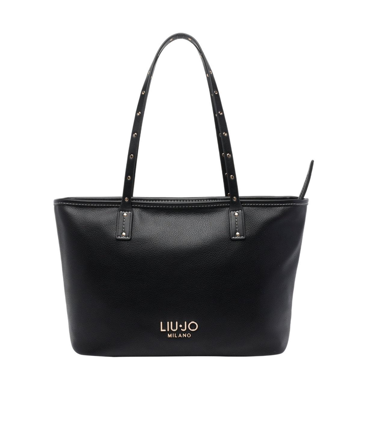 Liu •jo Liu Jo Logo Lettering Tote Bag In Black