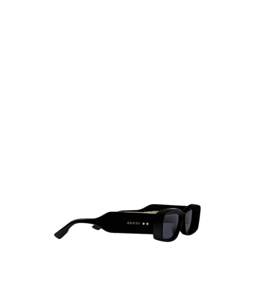 Gucci Rectangular-frame Tinted Sunglasses In Black