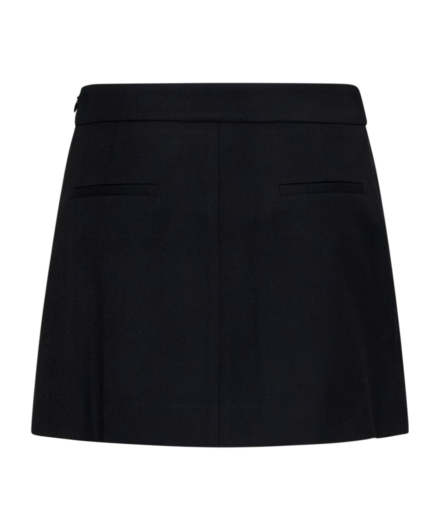 P.a.r.o.s.h Wool Mini Skirt In Black