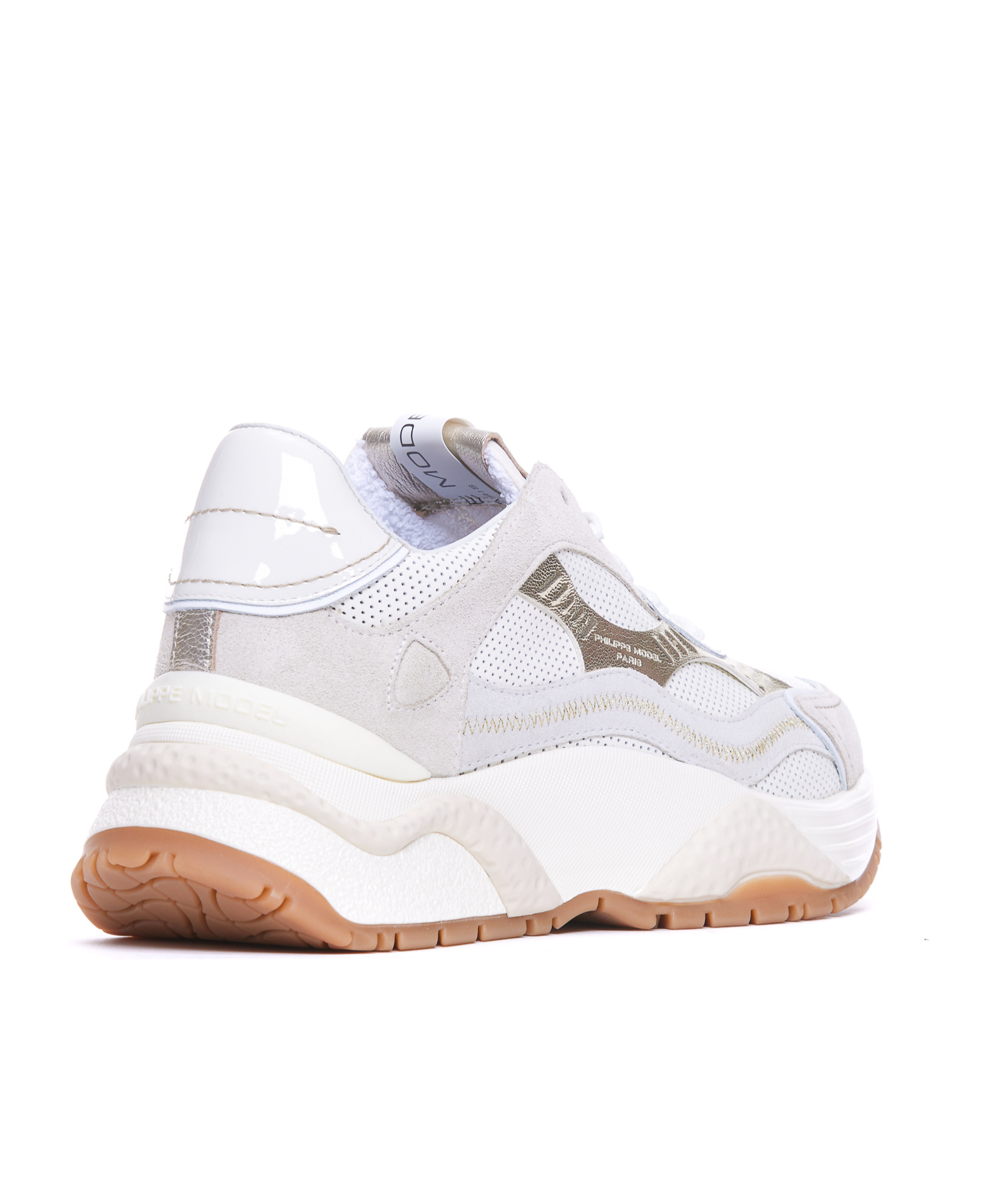 Philippe Model Sliced Design Sneakers In White