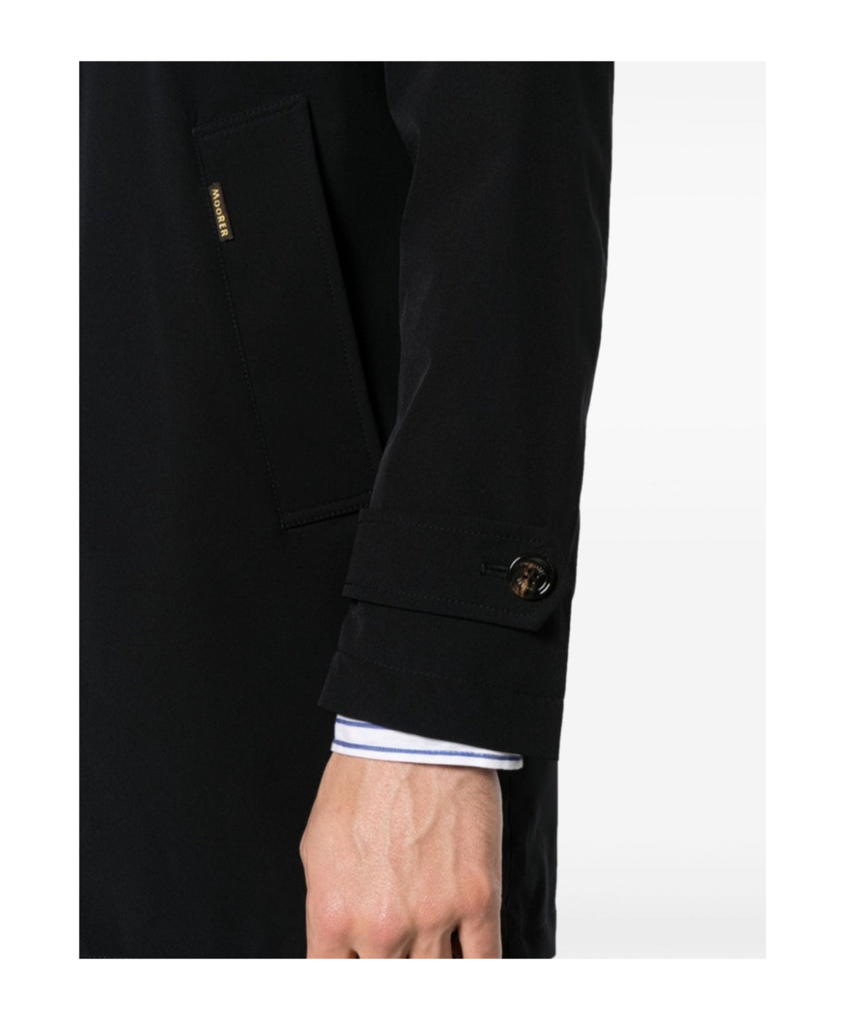 Moorer Vittor-kn Button-up Jacket In Black