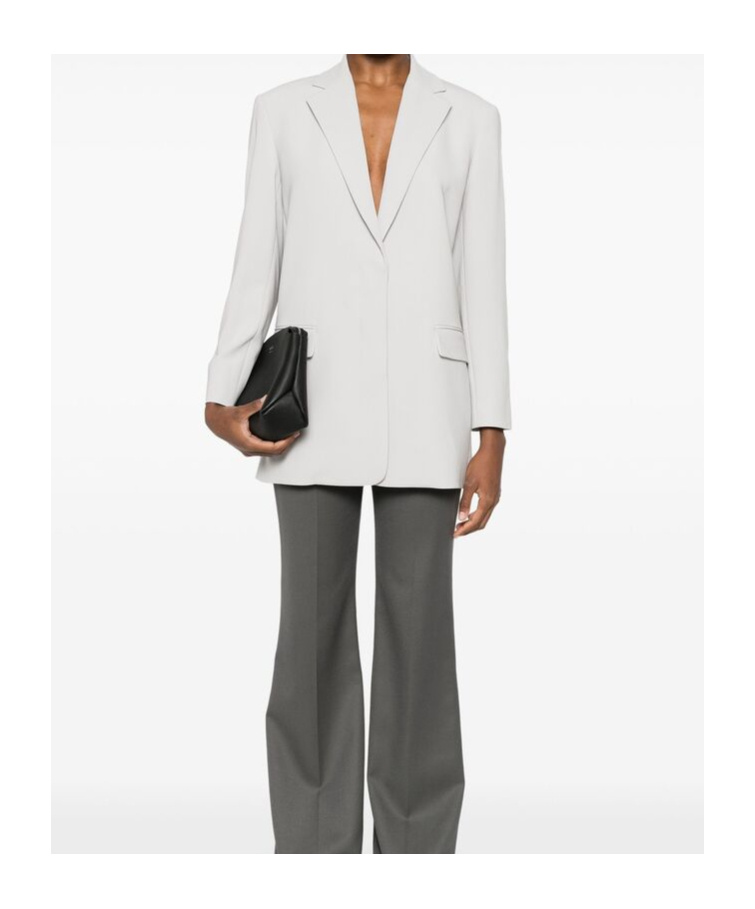 Theory Relax Blazer In Admiral Crepe In White