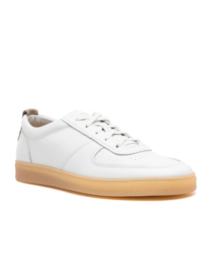 Henderson Baracco Round Head Low-cut Casual Shoes In White