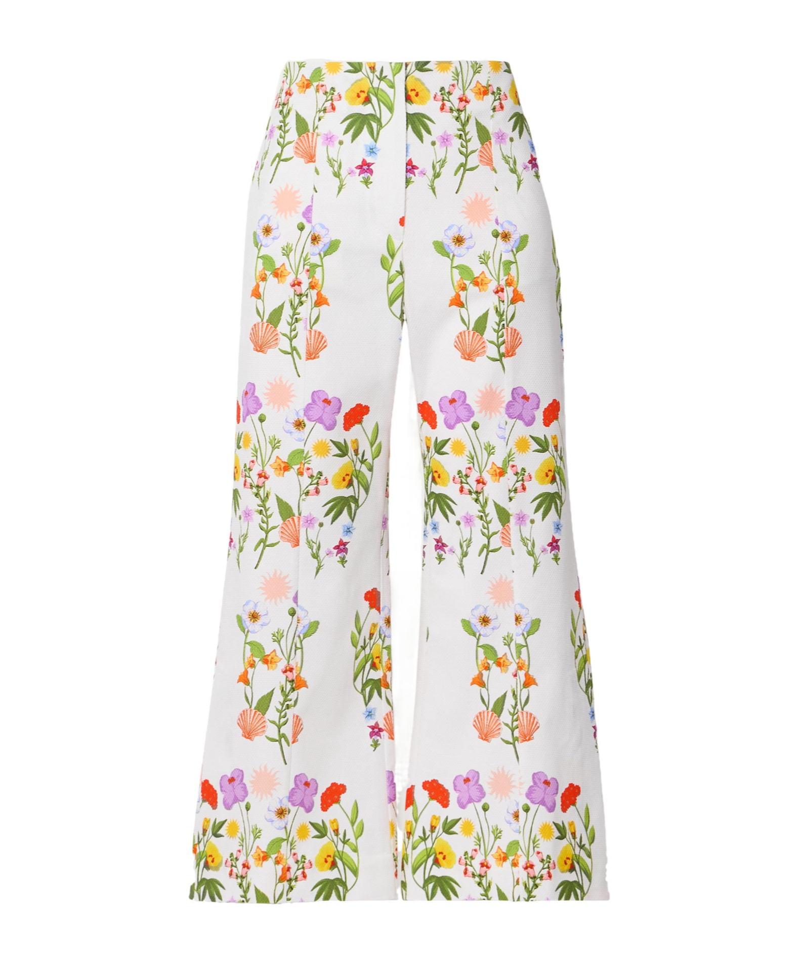 Borgo De Nor High-waisted Cropped Flare Pants In White