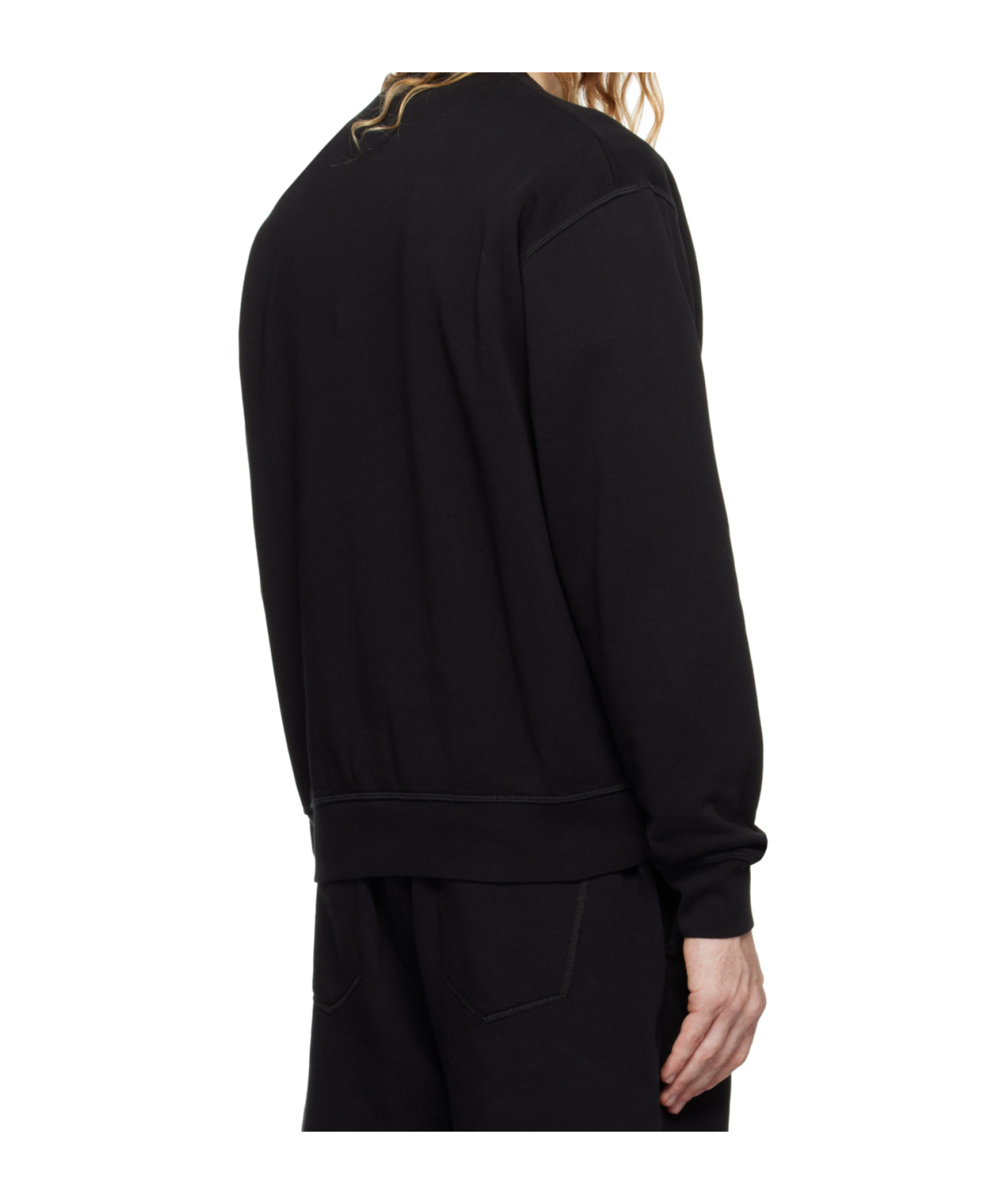 Dsquared2 Icon-print Crew Neck Sweatshirt In Black