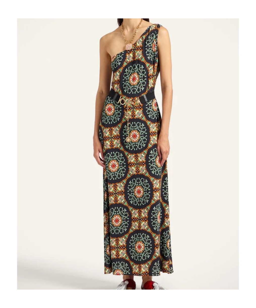 La Doublej La Double J Clingy Roy Printed Stretch-jersey Midi Dress In Multi