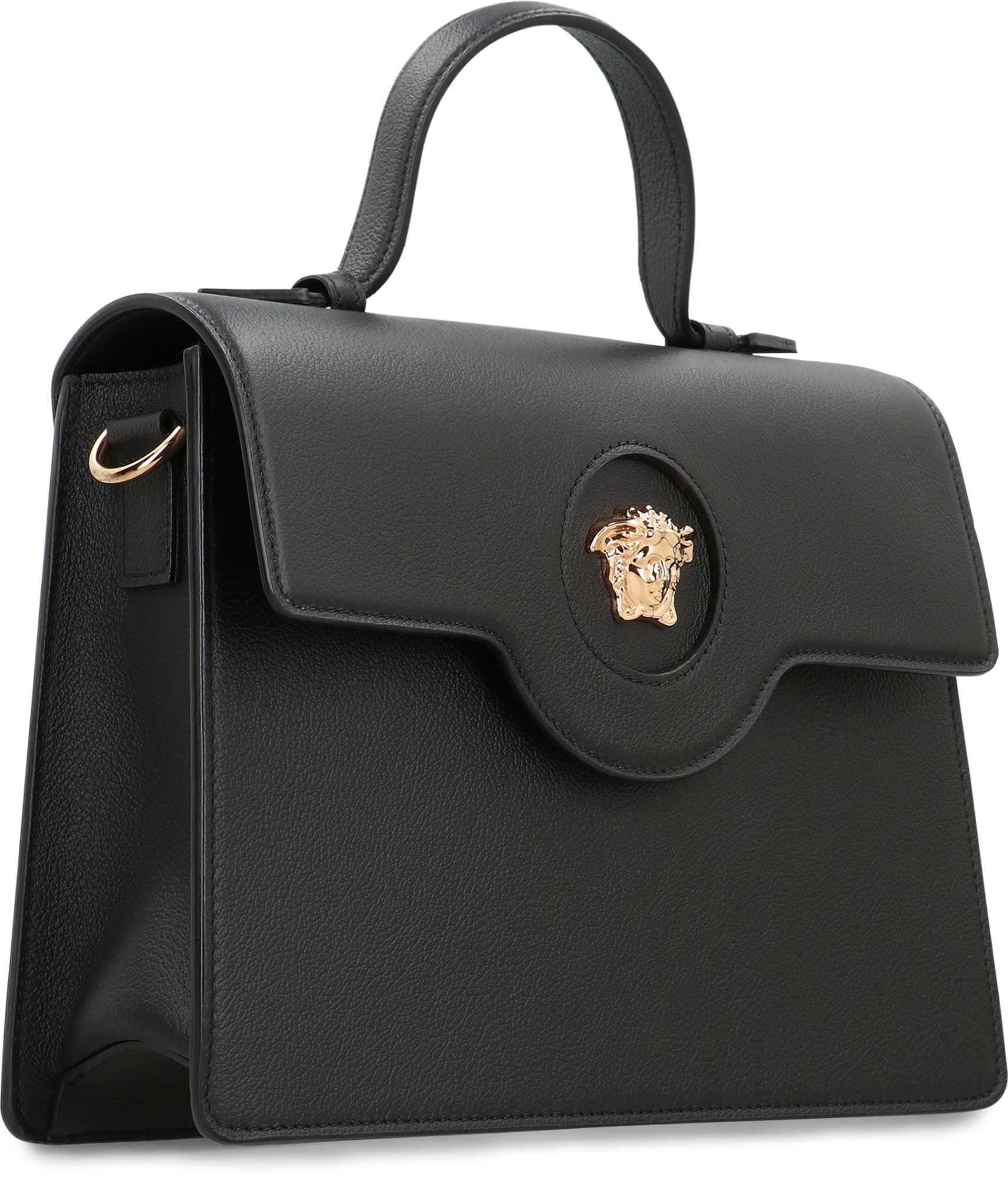 Versace Flap Shoulder Bag In Black