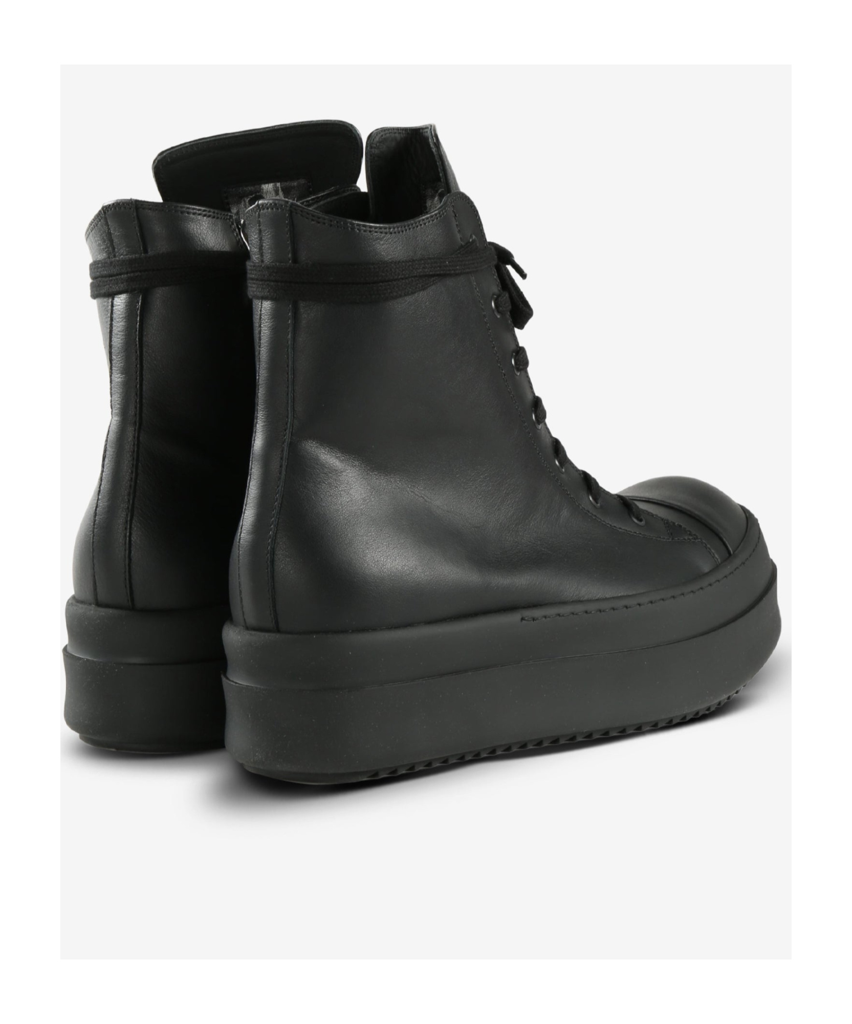 Rick Owens Black Mega Bumper Sneakers In Black