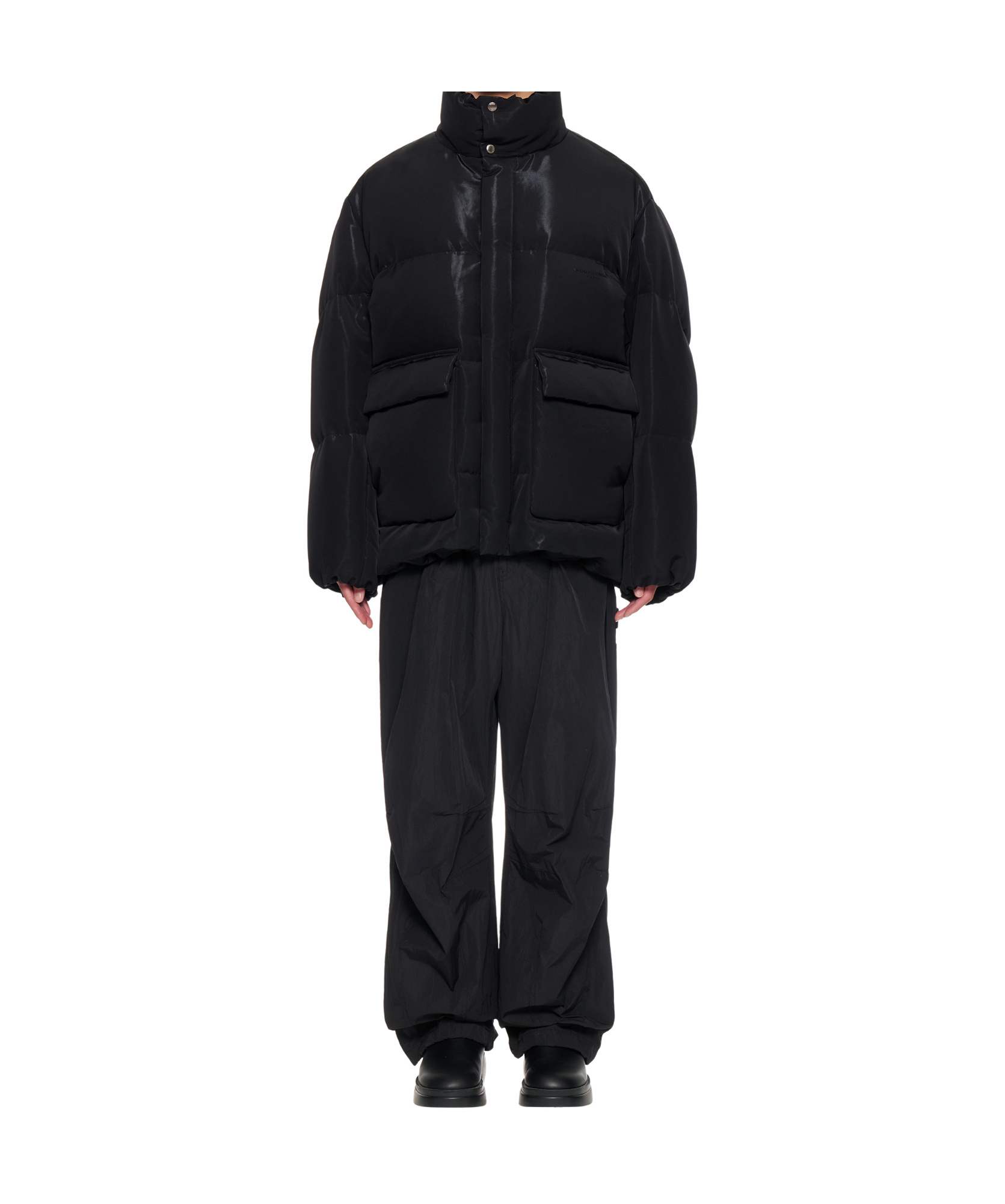 Wooyoungmi Black Quilted Down Jacket In Black