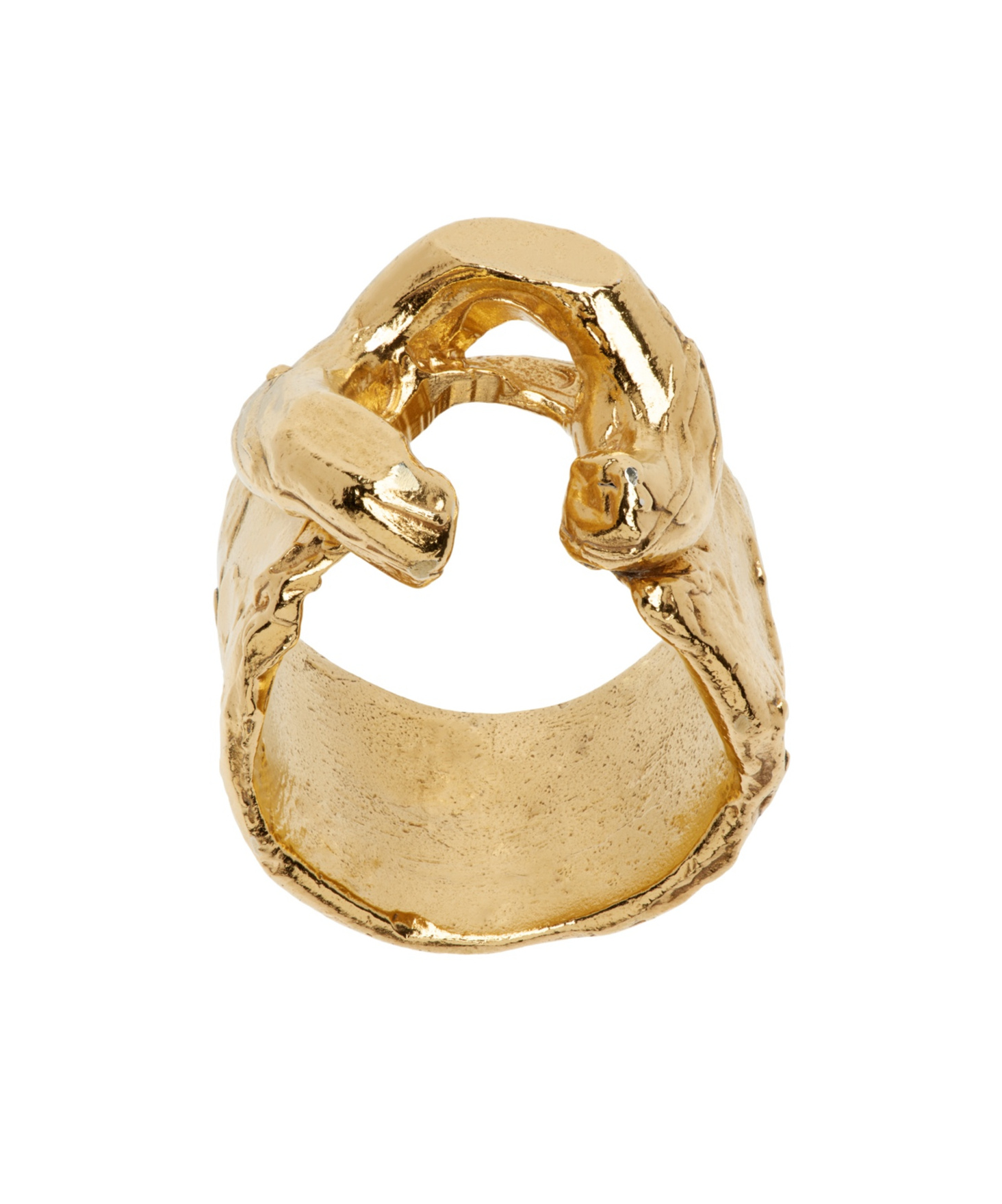 Alighieri The Flashback Texture Ring In Yellow