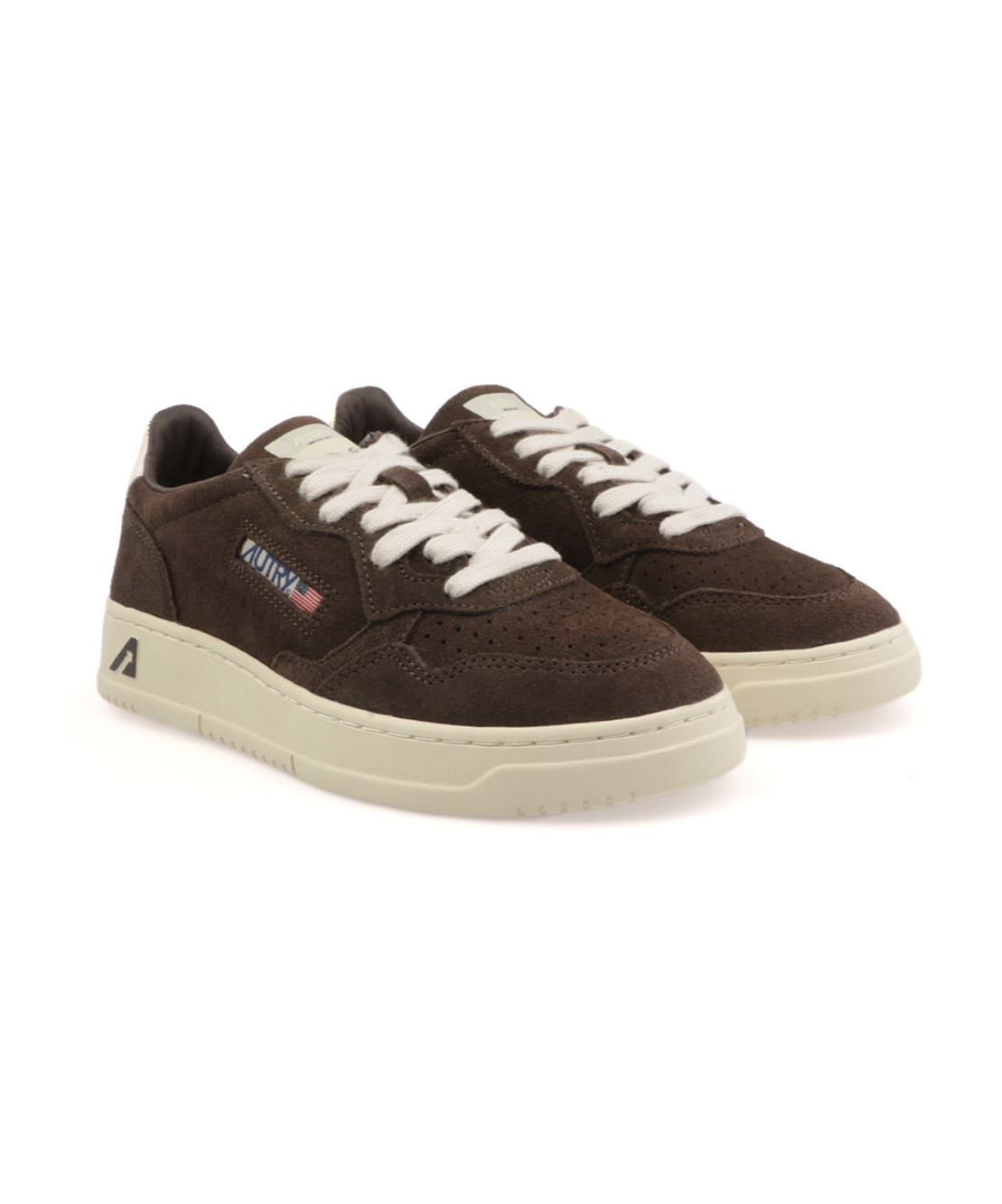 Autry Suede Leather Trainers In Brown