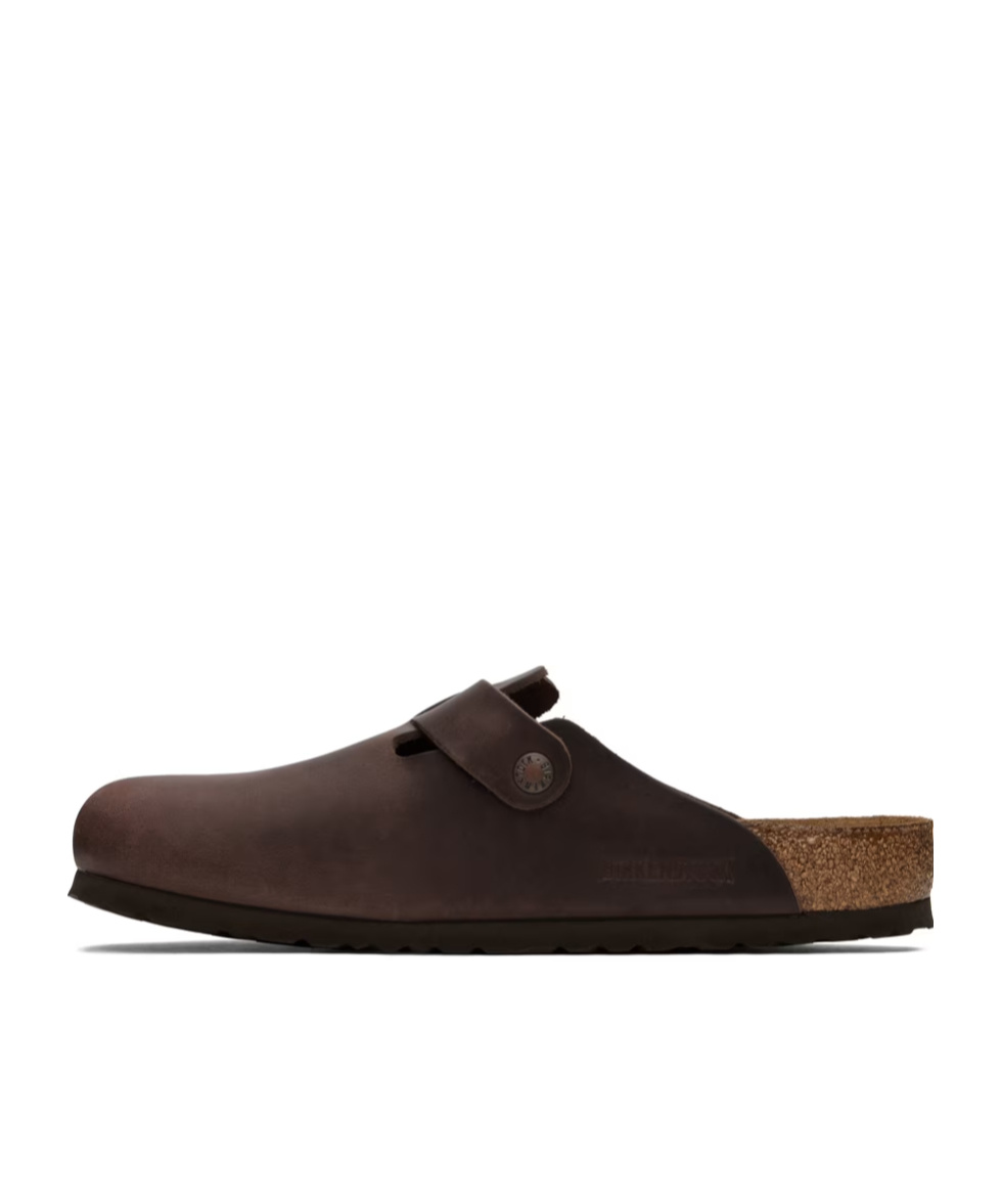 Birkenstock Boston Oiled-leather Clogs In Habana Oiled Leather
