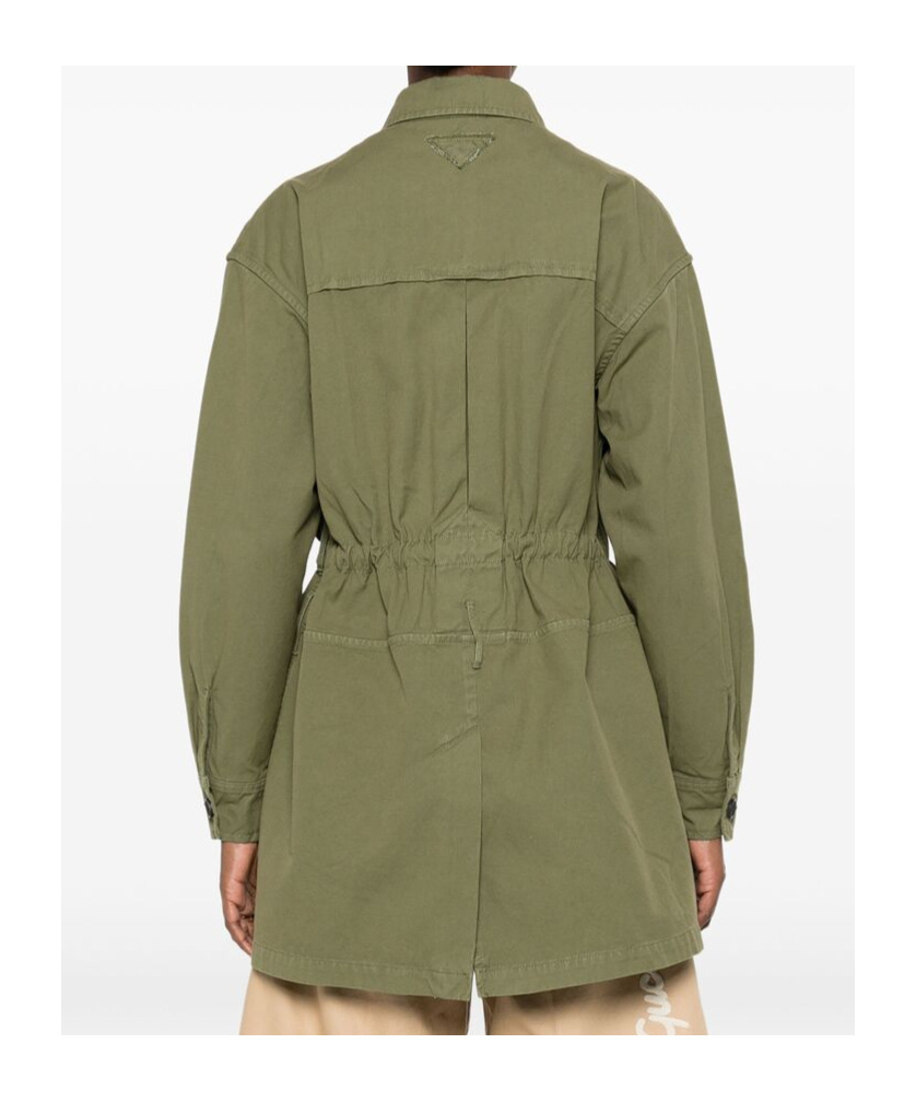 Prada Cotton Jacket In Green