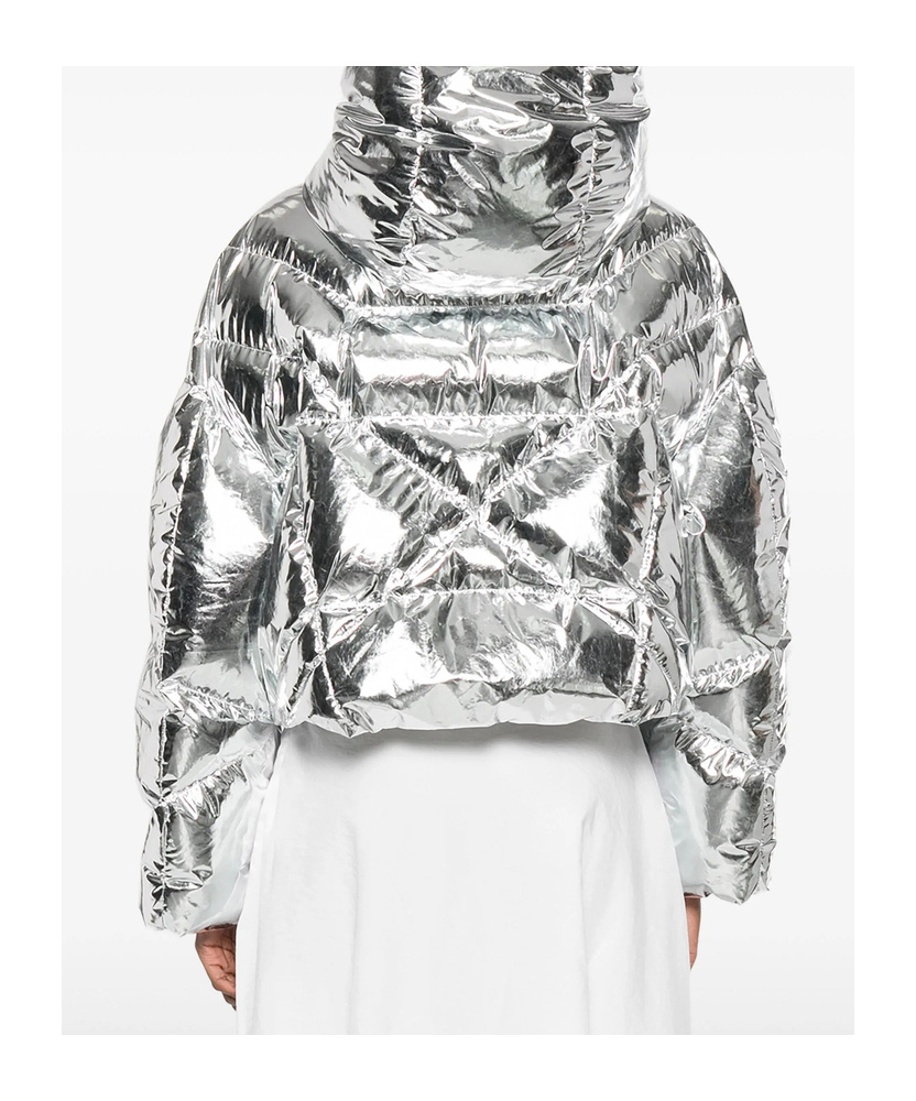 Khrisjoy Long-sleeved Down Jacket In Metallic