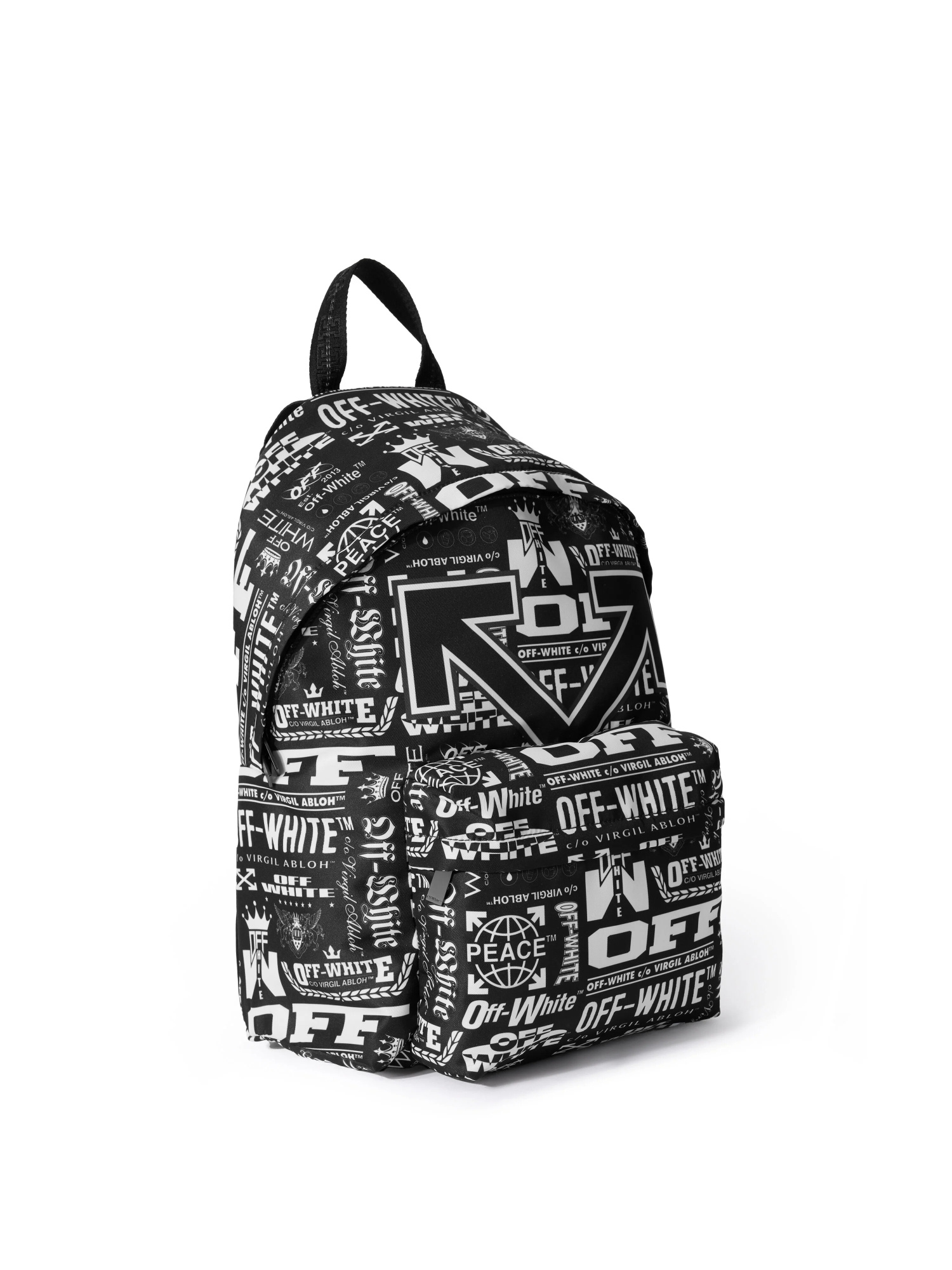 Off-white Heritage Multilogo Backpack In Black