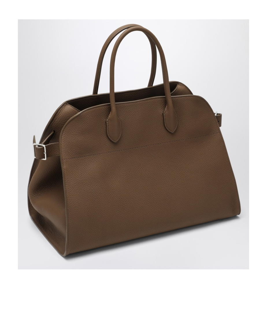 The Row Logo Handbag In Brown