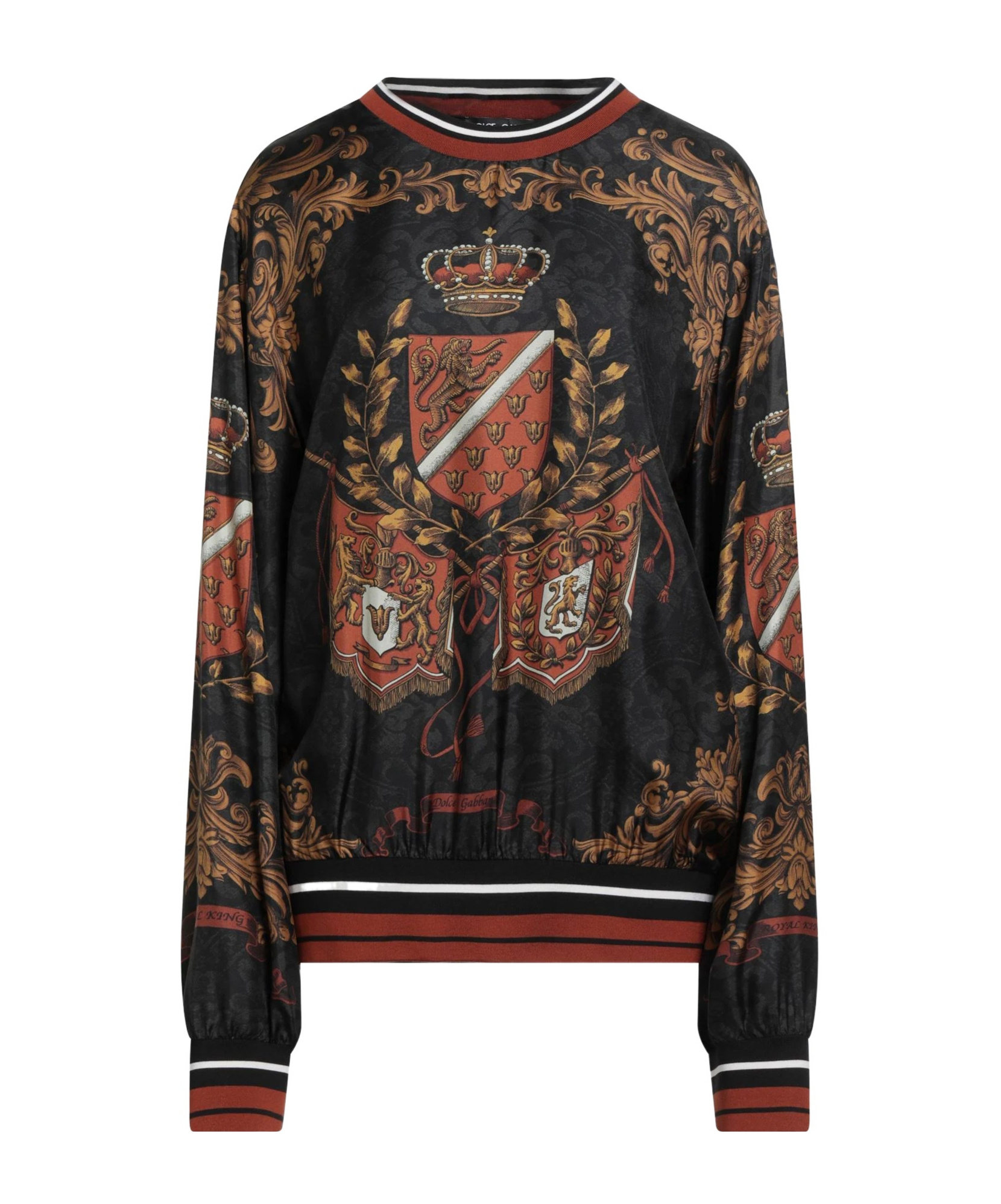 Dolce & Gabbana Printed Sweatshirts In Black