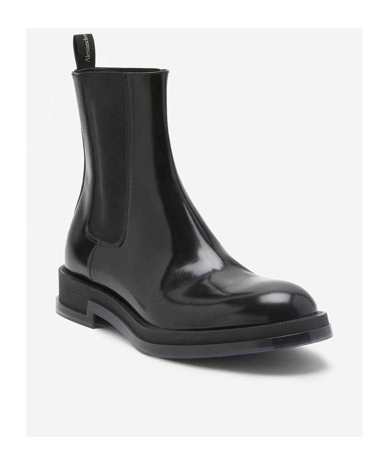 Alexander Mcqueen Man Ankle Boots Black Size 7 Soft Leather In Black
