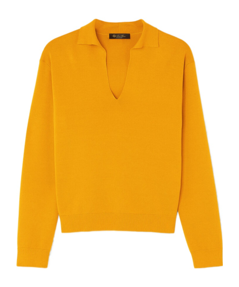 Loro Piana Siena Polo Shirt In Yellow