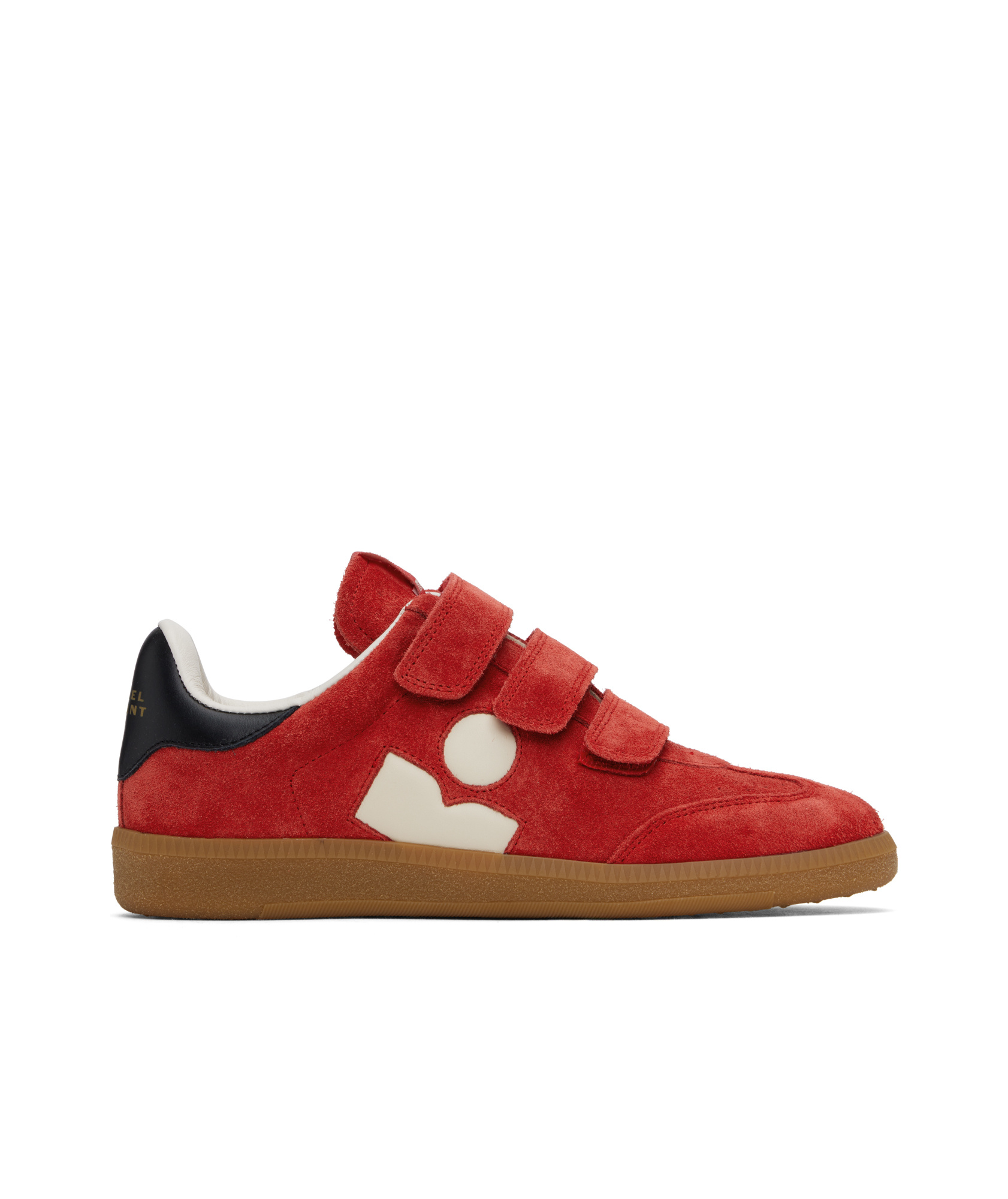 Isabel Marant Suede Sneakers With Rubber Sole And Contrast Heel Tab In Multi