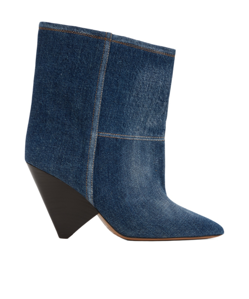 Isabel Marant Miyako Denim Ankle Booties In Blue