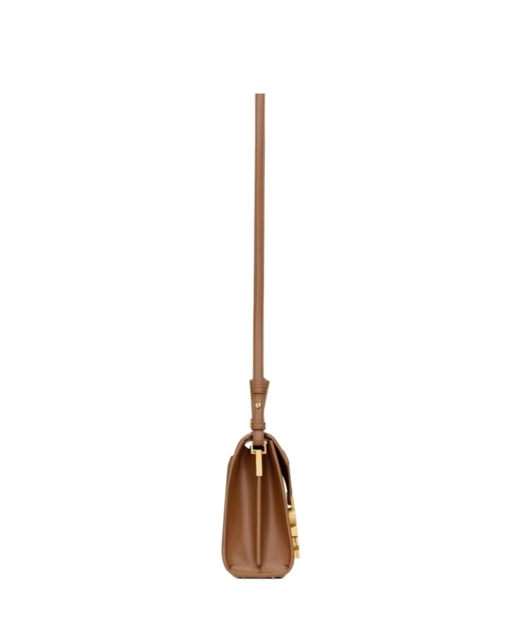 Saint Laurent Mini Cassandra Bag In Brown