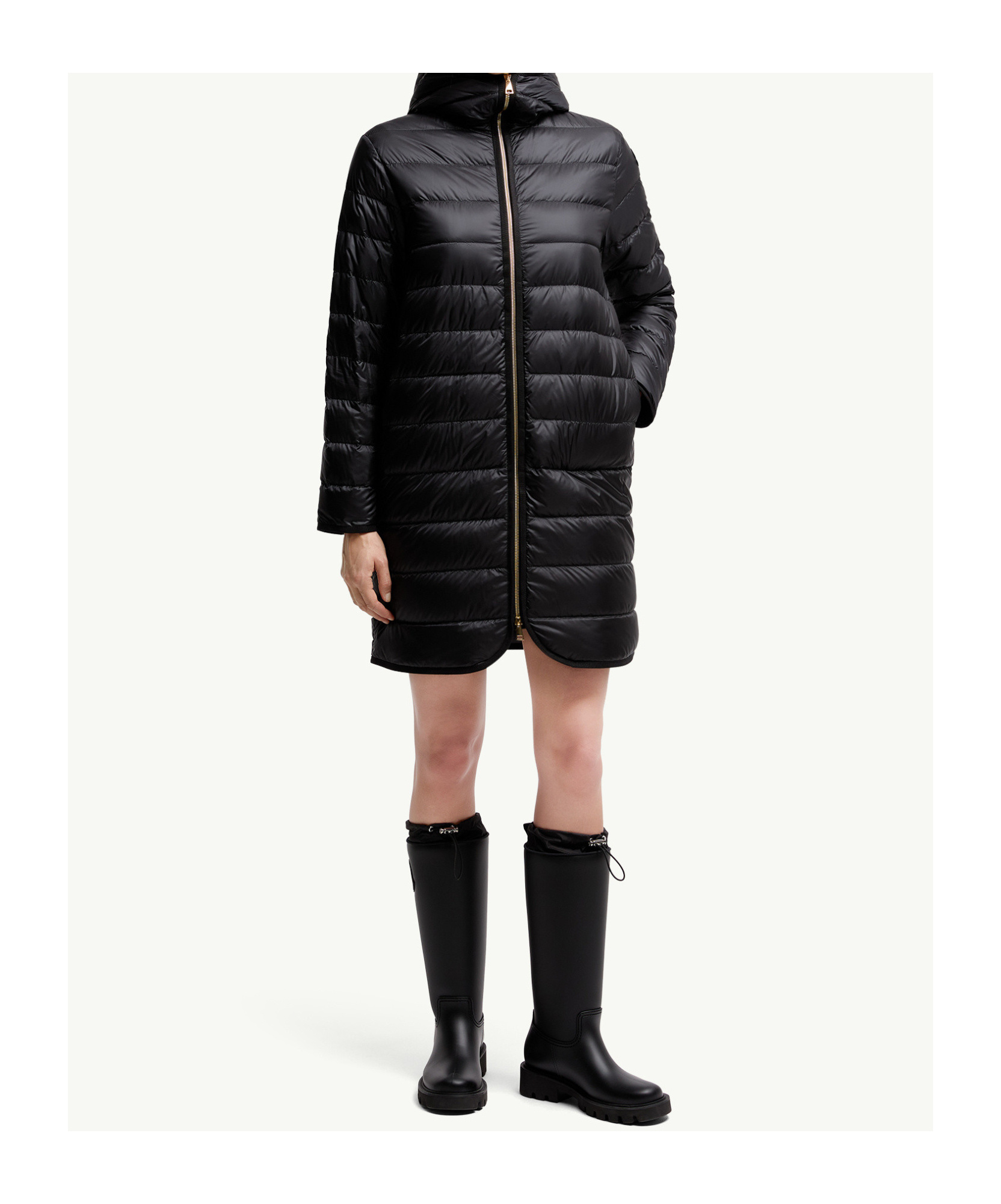 Moncler Doudoune Longue 3-en-1 En Laine Et Cachemire Bonreposse In Black