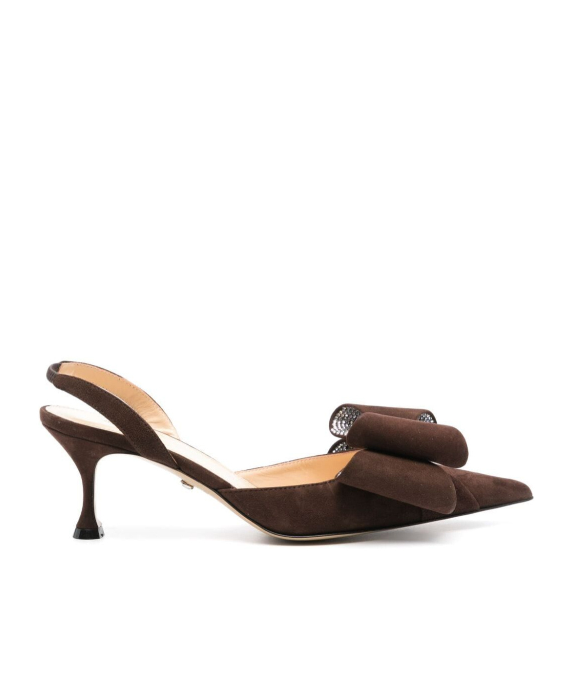 Mach&mach Le Cadeau Bow Slingback Pumps In Black