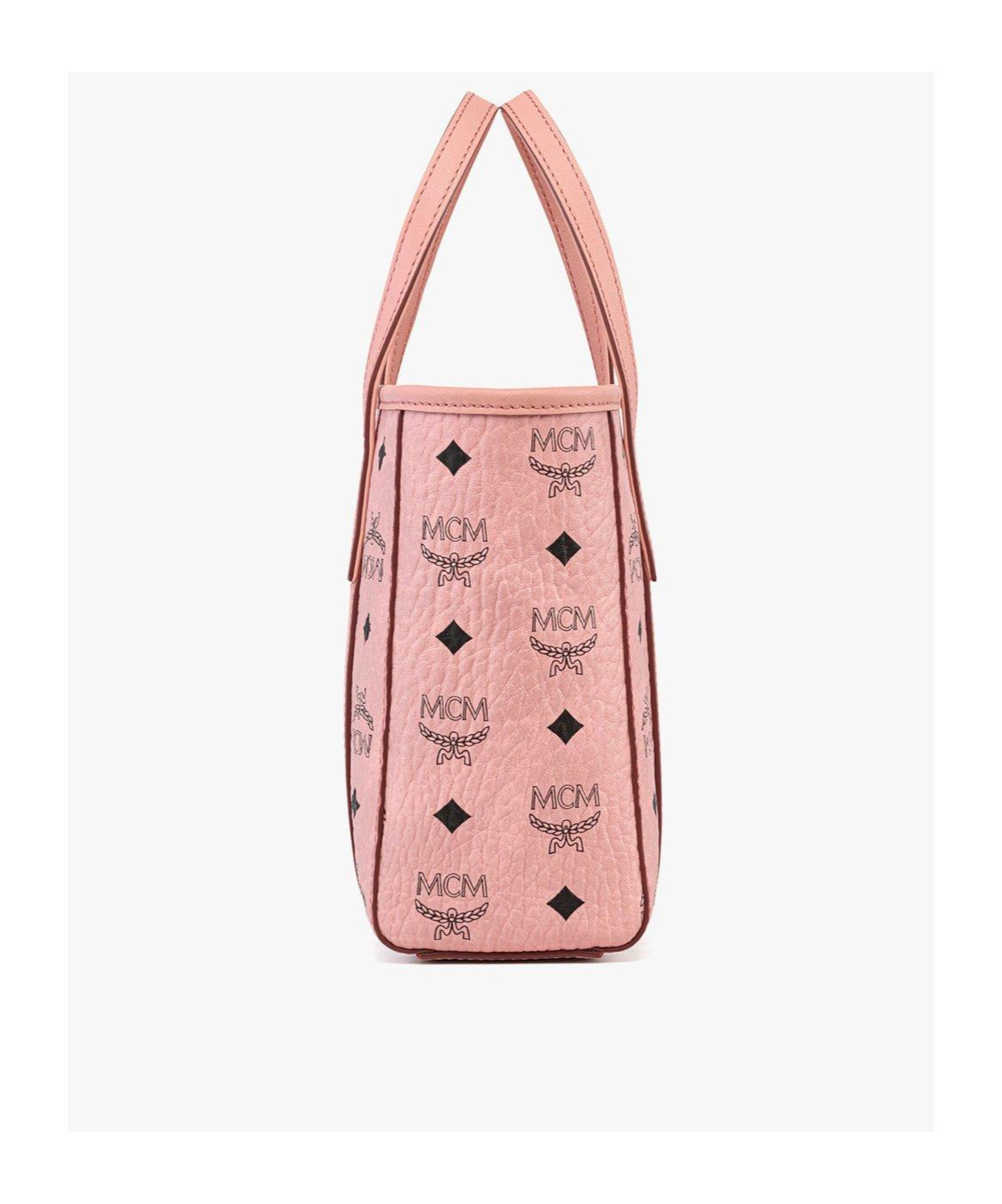 Mcm Toni Visetos Leather Shopper Shoulder Bag