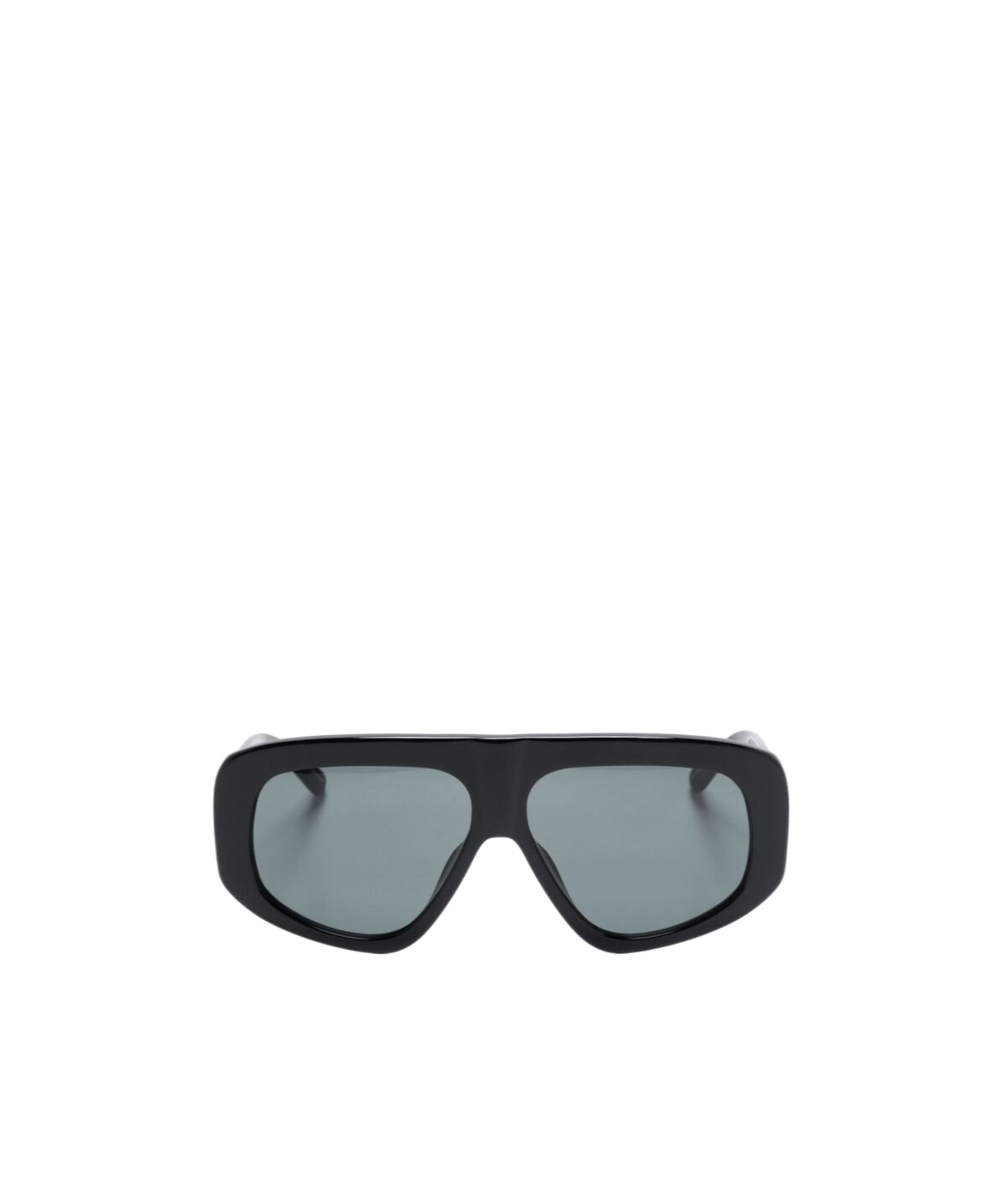 Attico Oversize Rectangular Sunglasses Thick Arms In Gray