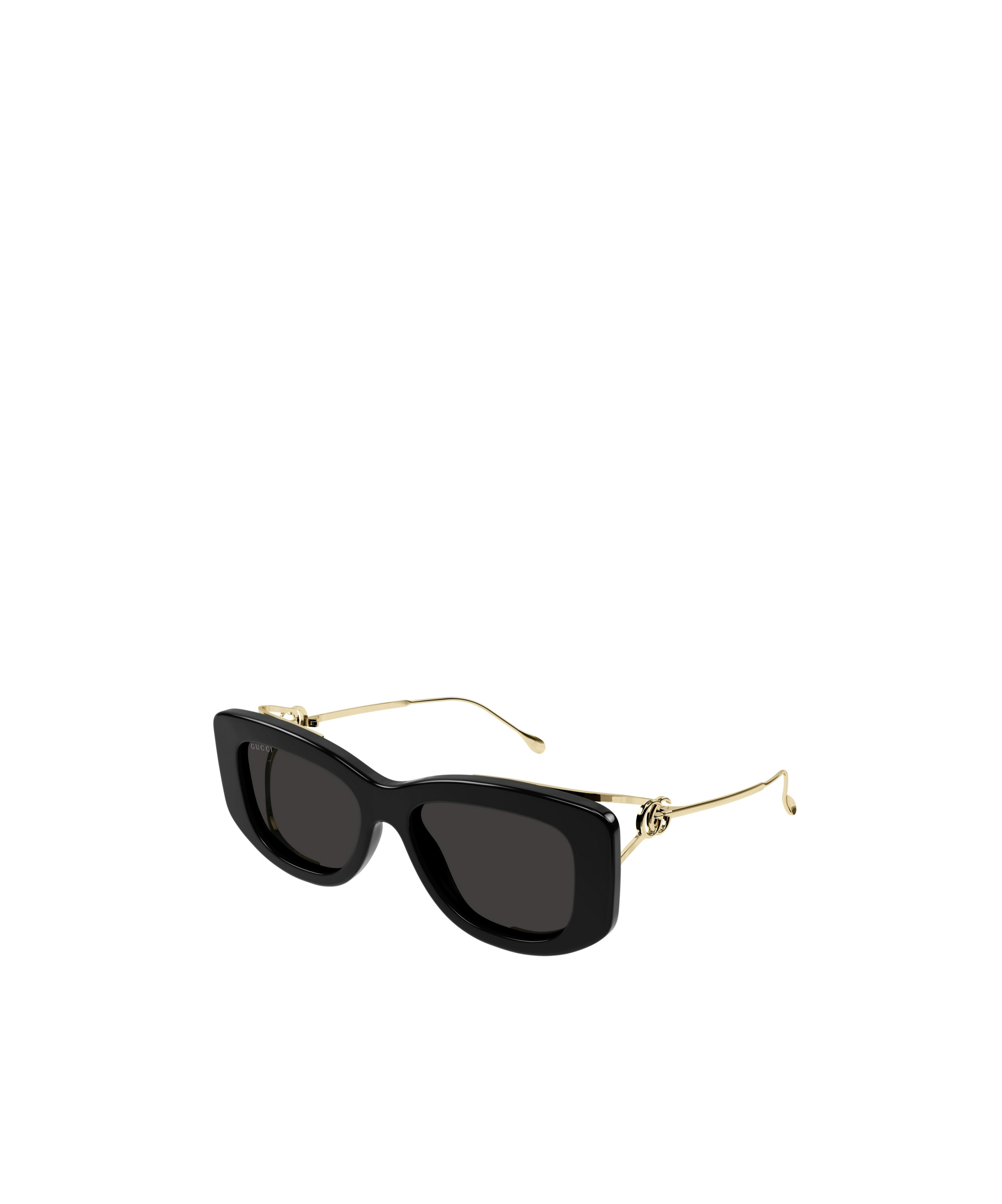 Gucci Rectangle-frame Sunglasses In Black