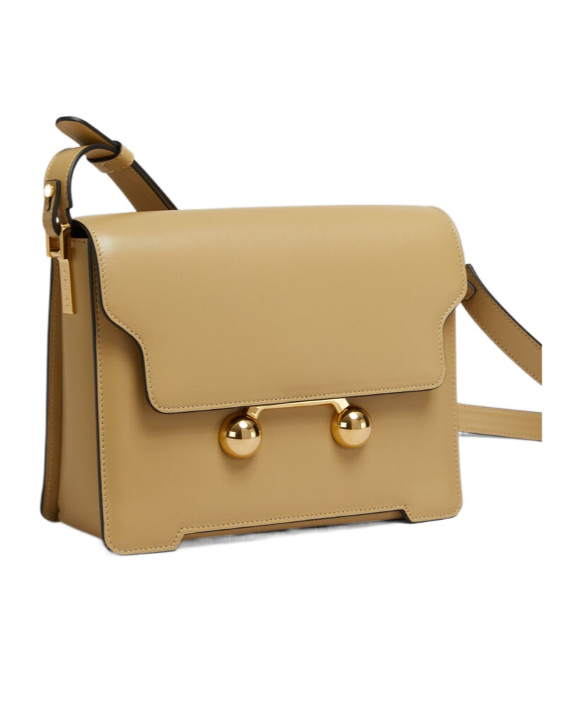Marni Medium Trunkaroo Shoulder Bag In Nude
