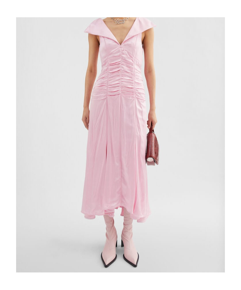 Jil Sander Pleat-detail Midi Dress
