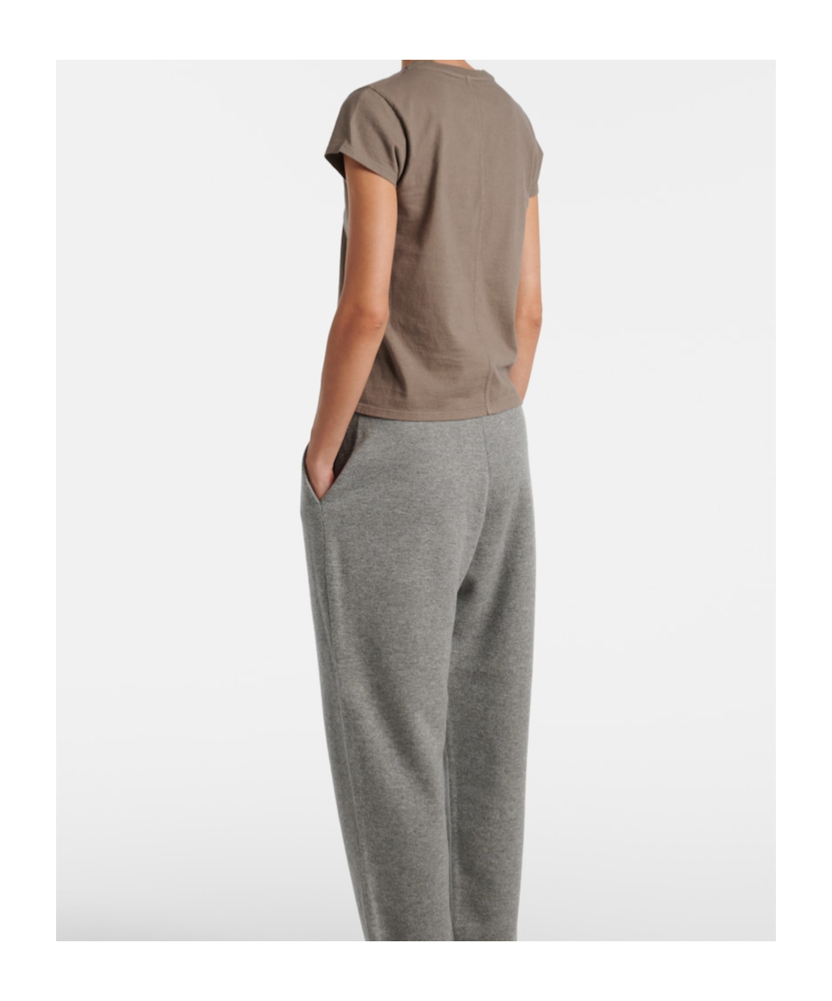 The Row Tori Cotton T-shirt In Gray