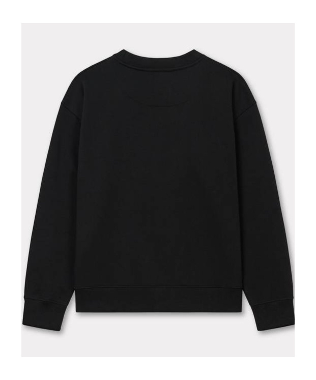 Kenzo Long-sleeved Embroidered Hoodie In Black