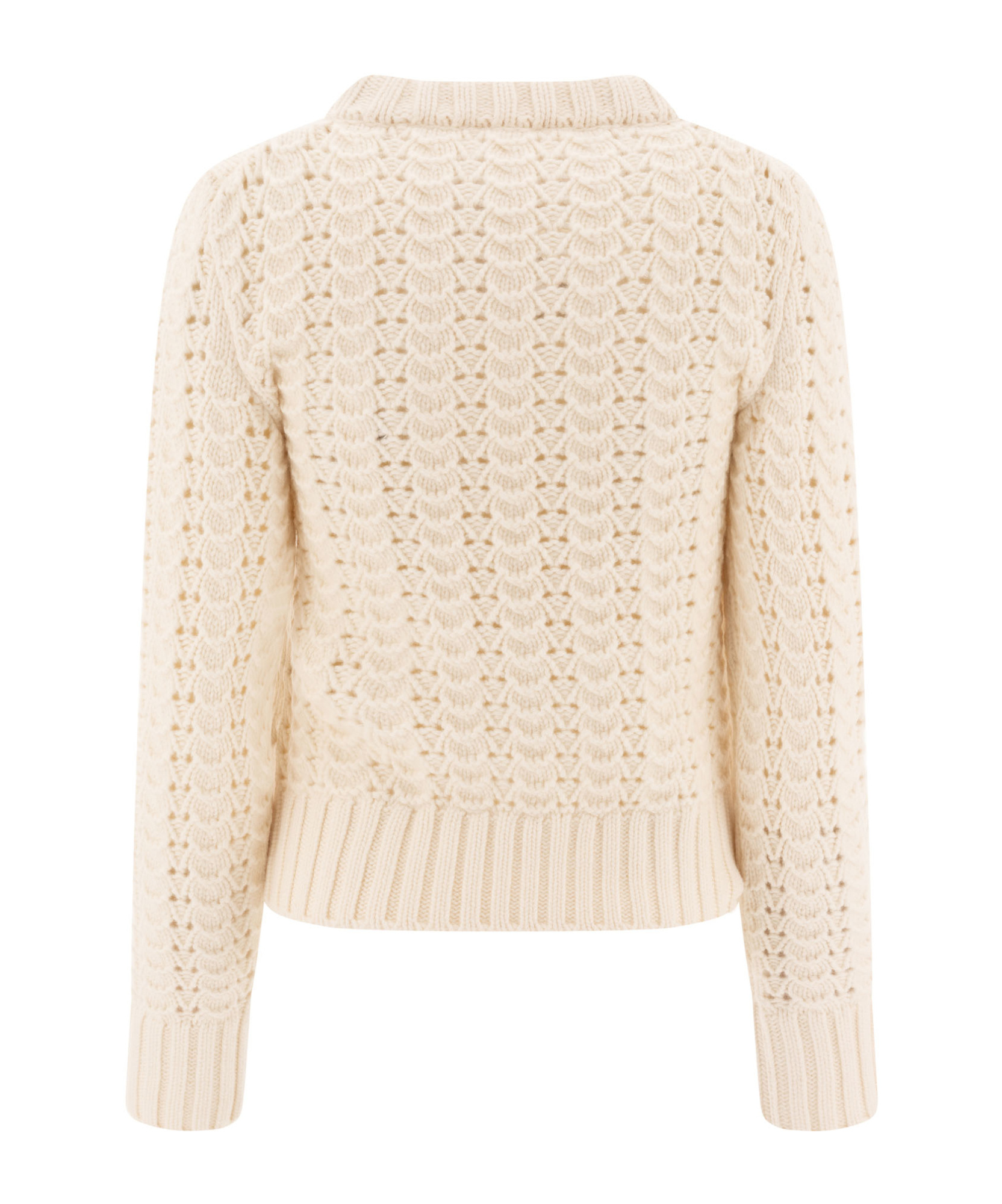 Aspesi Maglione Girocollo In Maglia Pointelle