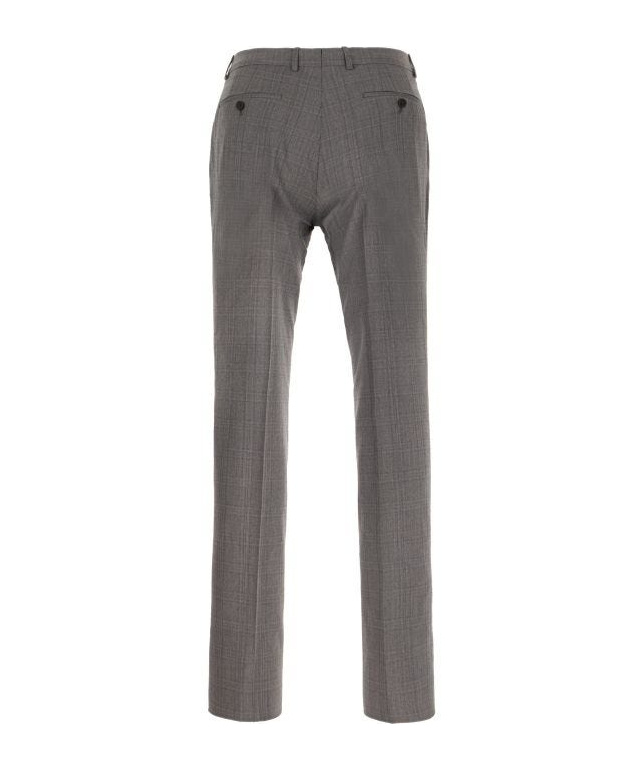 Zegna Grey Suit Wool Back Vent In Gray