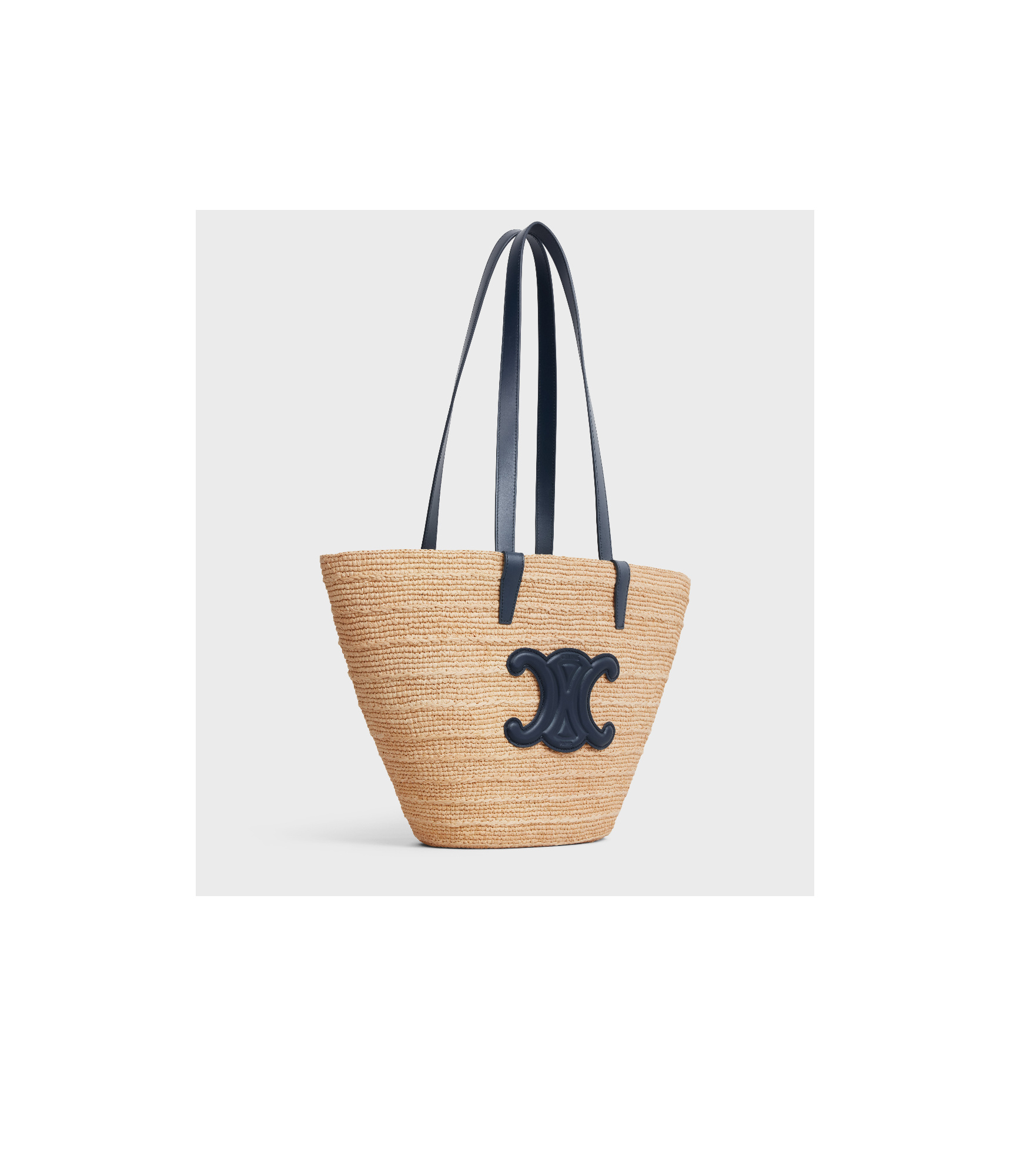 Celine Logo Shoulder Bag In Nude
