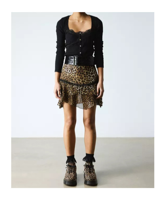DR. MARTENS' 5-EYE LEOPARD SHOES