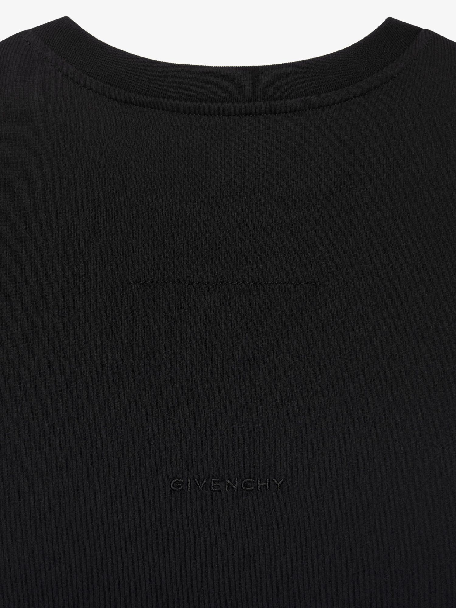 Givenchy Embroidered Cotton Jersey T-shirt In Black