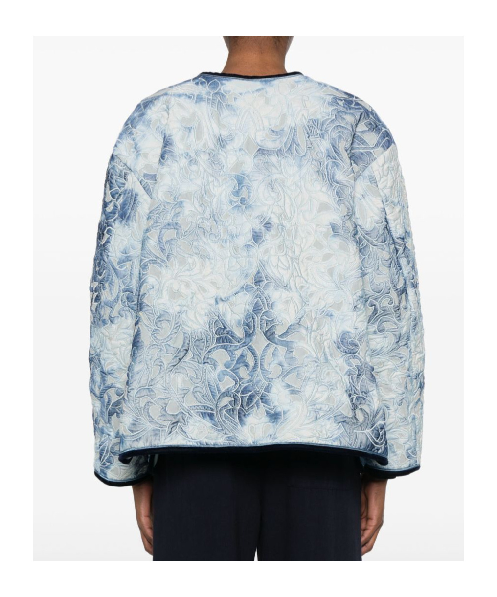 Forte Forte Floral Pattern Cotton Jacket Featuring Pockets In Multi