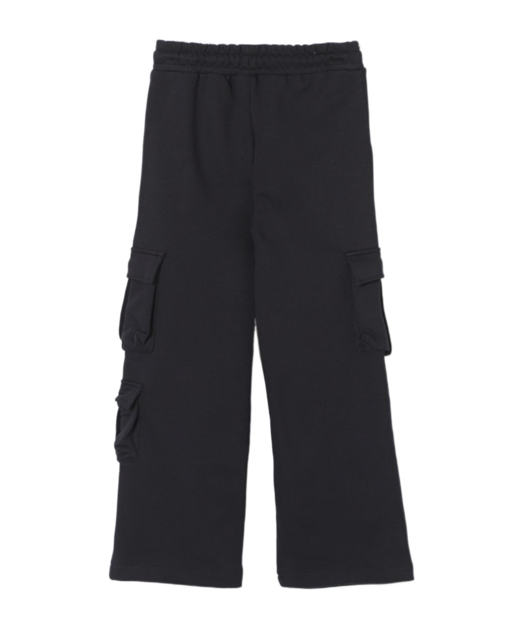 Msgm Jersey Cargo Pants In Black