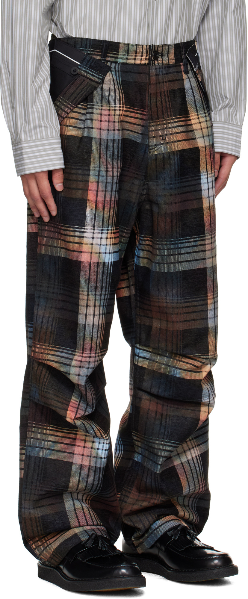 Andersson Bell Burn-out Check-out Pants In Multi