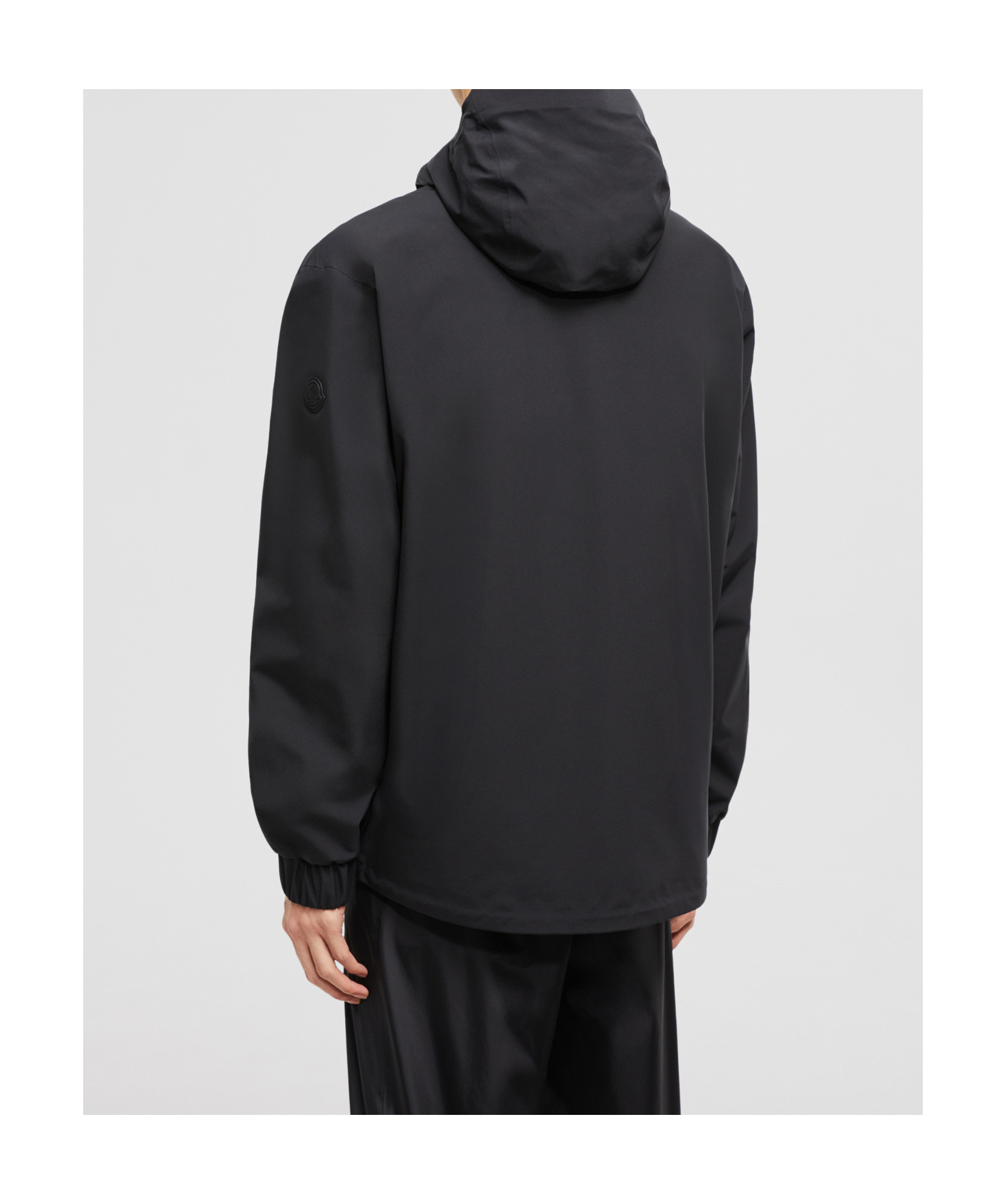 Moncler Hooded Casual Jacket In Black