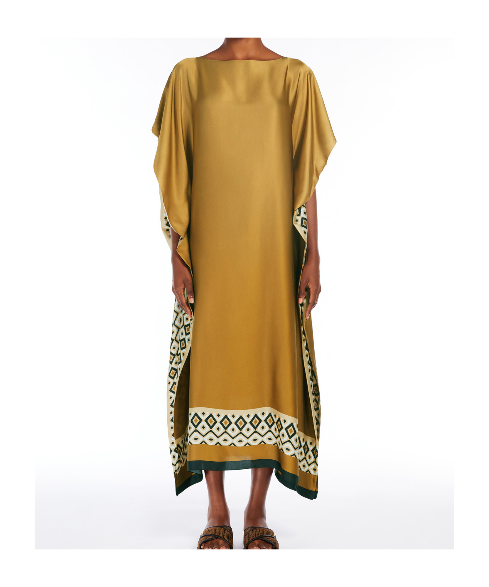 Max Mara Oversized Printed Viscose Kaftan