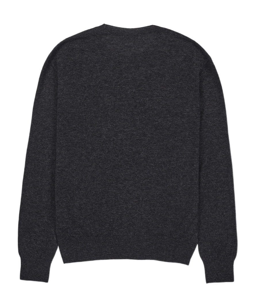 Saint Laurent Crew-neck Sweater In Black