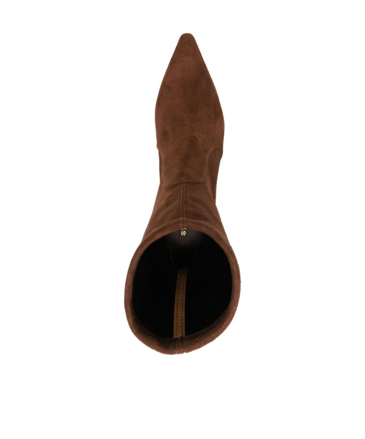 Stuart Weitzman Omens Tan Naomi 50 Pointed-toe Suede Ankle Boots In Brown