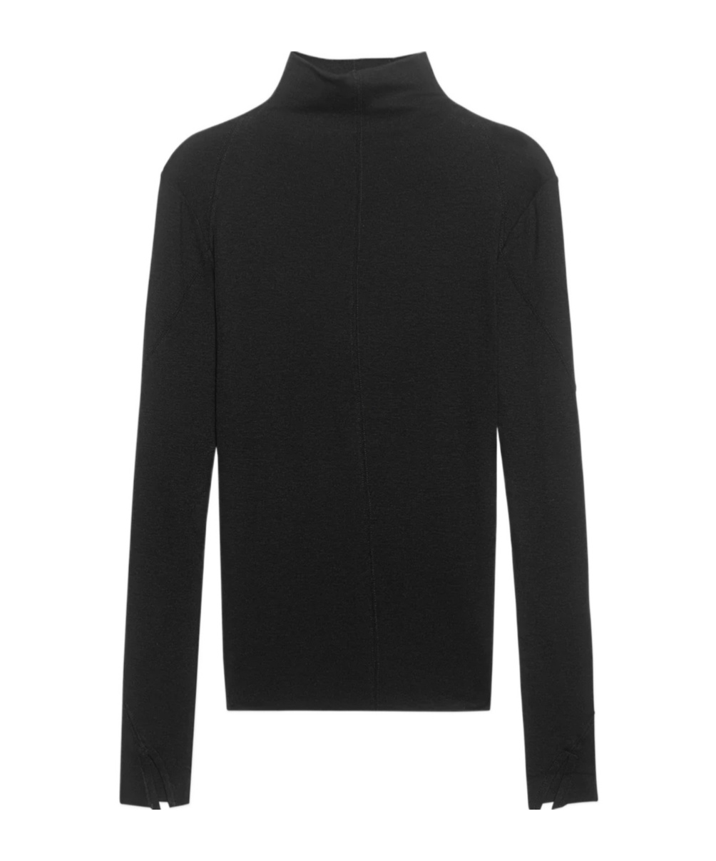 Thom Krom S Lim-fit Rollkragen-longsleeve In Black